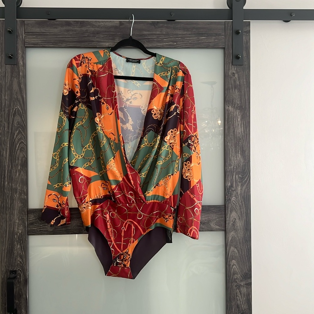 Zara Multi colored body suit